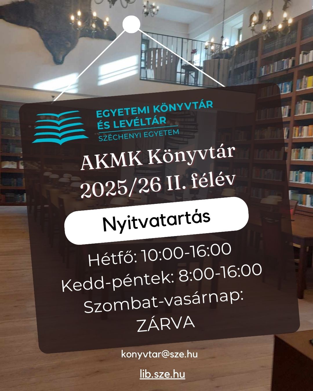 AKMK - megváltozott nyitvatartás