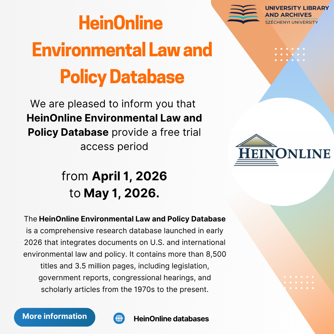 HeinOnline  Environmental Law and Policy Database